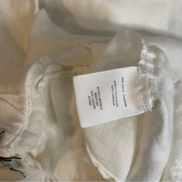 JOIE White Linen Jogger Pants Size Small - Picture 7 of 8